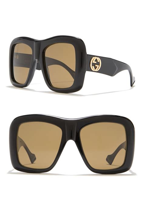 gucci oversized sunglasses sale|Gucci unisex fashion 54mm sunglasses.